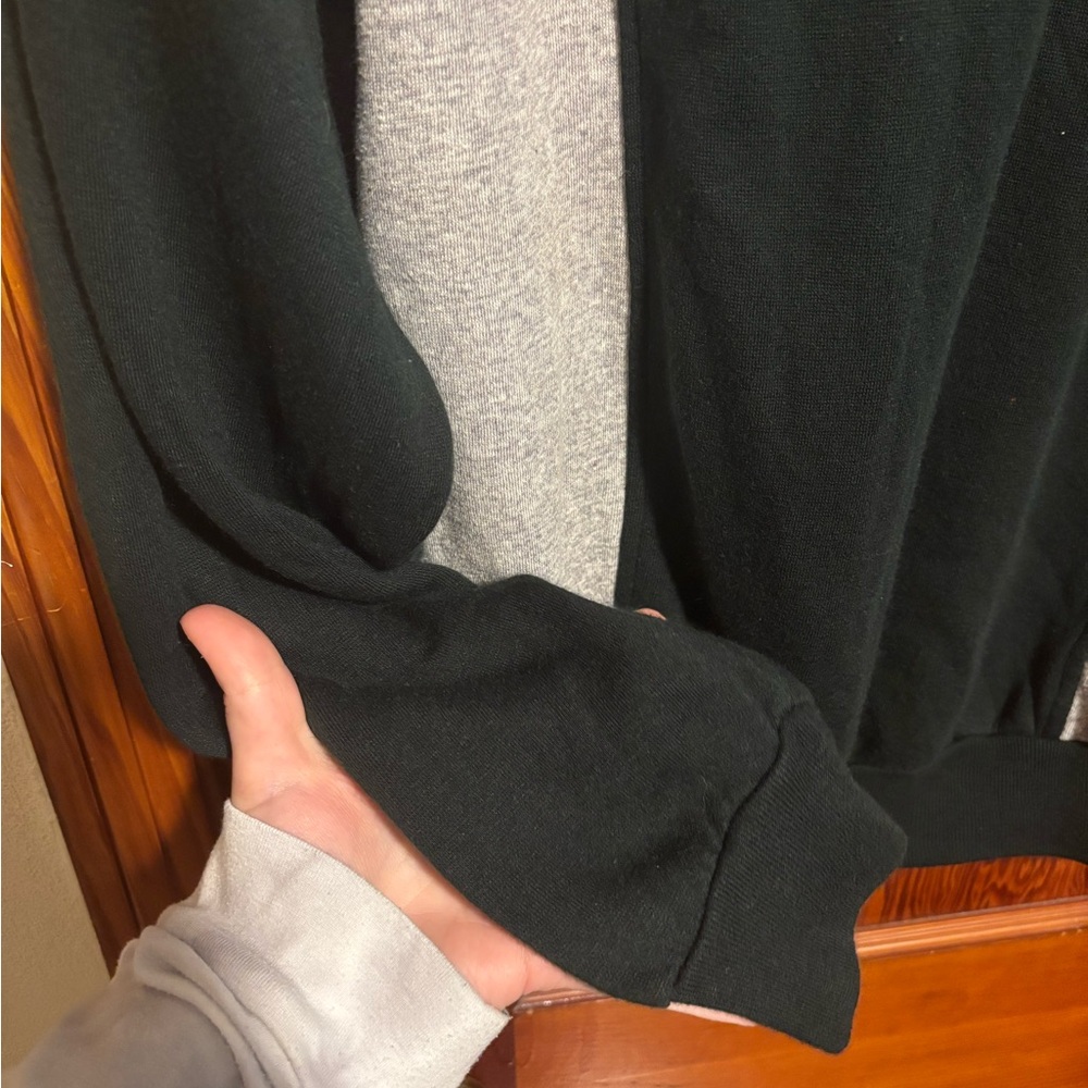 PONY VINTAGE Men's Black Gray and Blue Colorblock Crewneck Sweater Size XL - Picture 2 of 5